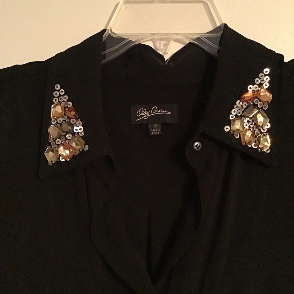 Designer black dress